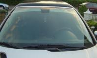 Glasfolien Scheibentnung Blendstreifen Peugeot 206 silber Verlauf