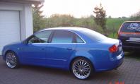 Glasfolien Scheibentnung Bruxsafol blau Farbverlauf Audi A4