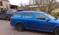 Glasfolien Scheibentnung Bruxsafol blau Farbverlauf Skoda Octavia Kombi blau