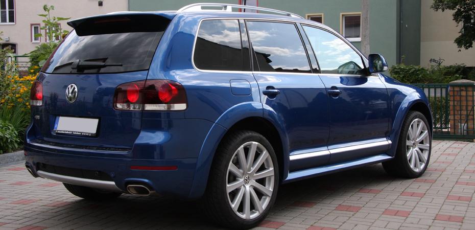 Glasfolien Scheibentönung Bruxsafol Smoke 5 VW Touareg R50 blau
