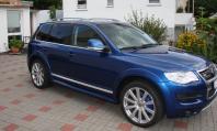 Glasfolien Scheibentnung Bruxsafol Smoke 5 VW Touareg R50 blau