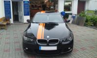 Car-Styling Vollverklebung Streifen BMW schwarz - Glasfolien Uwe Rske