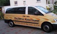 Werbung Vollverklebung Digitaldruck Tischlerei Killermann Mercedes Vito - Glasfolien Uwe Rske