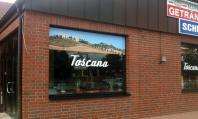 Schaufensterbeschriftung Toscana Wandlitz